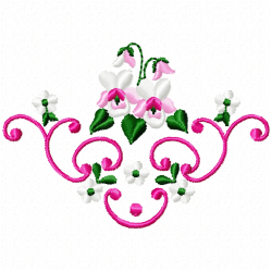 Flowers And Tree Embroidery Design 3 Flowers And Tree Embroidery Design 3